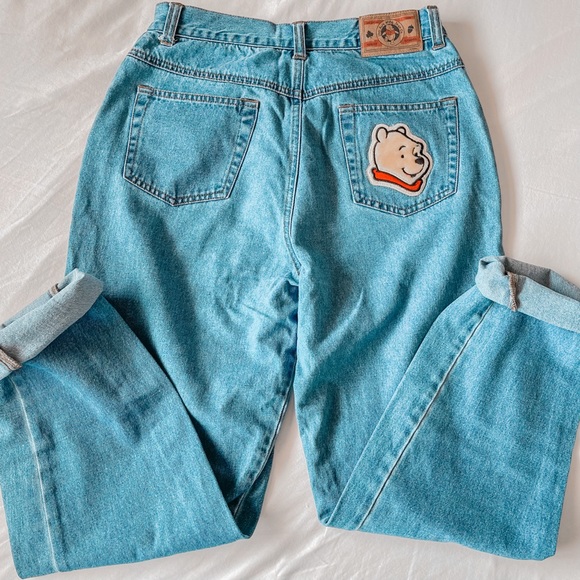 Vintage Denim - Vintage Winnie the Pooh Bear High Rise Mom Jeans